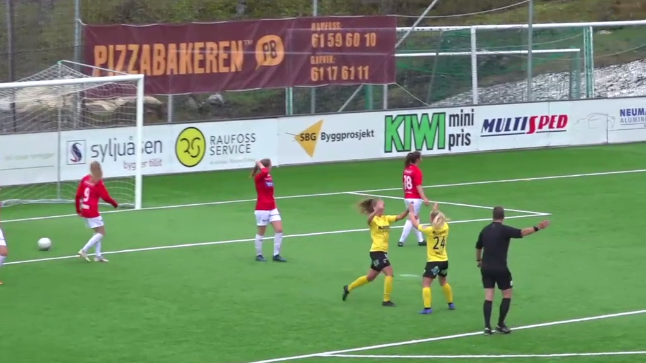 Målene og intervju i damekampen Raufoss vs Kongsvinger